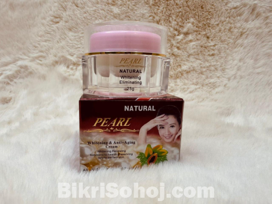 Natural Pearl Whitening & Anti-Aging Cream for Glowing Skin